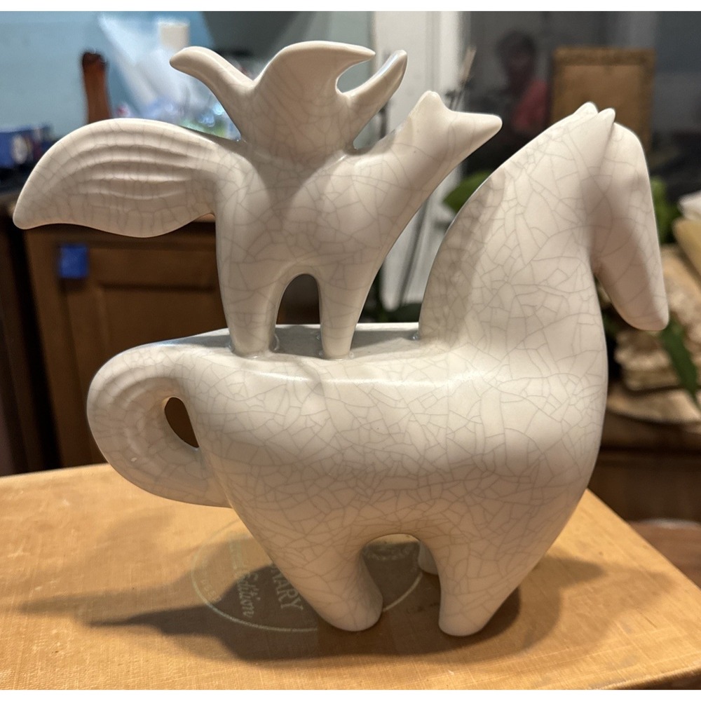 Anthropologie Stacked Animal Horse Candleholder NEW